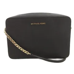 マイケルコース MICHAEL KORS JET SET LG EW CROSSBODY ショルダーバッグ 斜め掛け クロスボディ レザー チェーン 黒 ブラック /FF