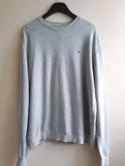 トミーヒルフィガー メンズ スウェット Tシャツ グレー