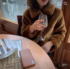 美品✨訳あり miroamurette フェイクファーコート ブラウン ベージュ 