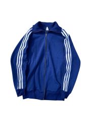 70s SPORTSWEAR ヴィンテージ トラックジャケット ネイビー 短丈