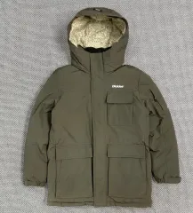 DICKIES(ディッキーズ) カーキ ダウンジャケット ロング丈のサムネイル