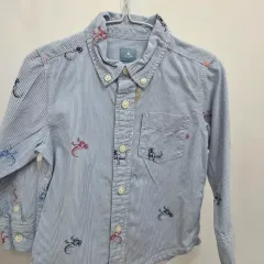 ベイビーGAP 3t 100 恐竜 ストライプ シャツ