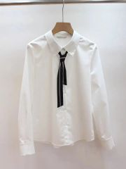 Ripo trenta anniレディースクロップドスキッパーシャツ 半袖デニム 