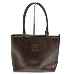 極美品 HIROFU ヒロフ トートバッグ 肩掛け ブラウン A4収納 レザー 