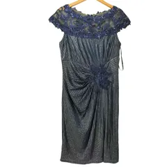 タダシショウジ TADASHI SHOJI スパンコール刺繍デザイン ノースリーブワンピース レディース JPN：XL のサムネイル