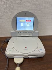 [MTTK34]PSone PS1 본체 + LCD 모니터 SCPH-100 컨트롤러 부착 통전 OK 확인 완료