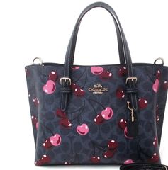 COACH モリー・トートバッグ25・シグネチャーチェリープリントCZ772