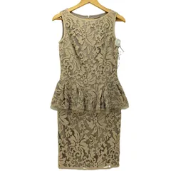 タダシショウジ TADASHI SHOJI エンブロイダリー ノースリーブ フリル ワンピース パーティドレス オケージョン レディース  4のサムネイル