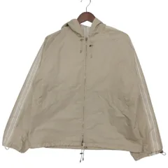 Loro Piana ロロピアーナ ブルゾン PAIN SYSTEM ストライプ柄 リバーシブル ジャケット フーデット アウター ベージュ M レディース 【中古】