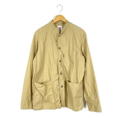 DANTON　ダントン　DT-A0296　コットン　スタンドカラー　カバーオール　シャツジャケット　ライトアウター　サイズ42　ベージュ