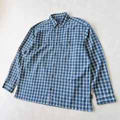 名作フィッシュロゴ】パタゴニア アイランドホッパーシャツ XL ブルー