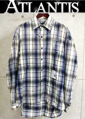 MIHARA YASUHIRO 銀座店 ミハラ ヤスヒロ 26SS ヴィンテージライク チェックシャツ J16SH181 メンズ size:46 緑系 103192のサムネイル