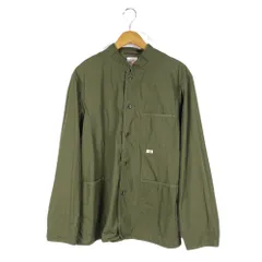 DANTON　ダントン　DT-A0127　コットン　スタンドカラー　カバーオール　シャツジャケット　ライトアウター　サイズ42　カーキ