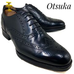 美品 大塚製靴 Otsuka 伊勢丹別注 ISモデル ストレートチップ 黒