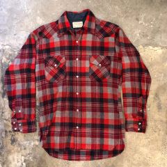 058【超希少・美品】ペンドルトン 60s ブラックウォッチ ネルシャツ L