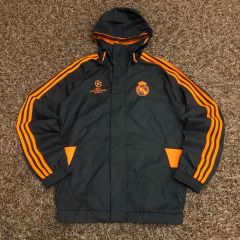 00s adidas レアル・マドリード ナイロンジャケット セットアップ 黒