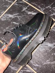 Dr.Martens レインボーグリッター 3アイホール UK3 - メルカリ