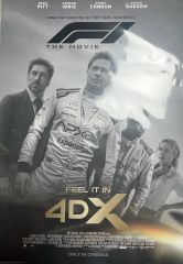 非販売品*映画館用両面印刷ポスターINTL版:エフワン F1 4DX 光沢仕様