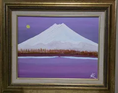 TOMOYUKI・友之、「白雪・富士山」、証明書付、額付、絵画 油絵 油彩画