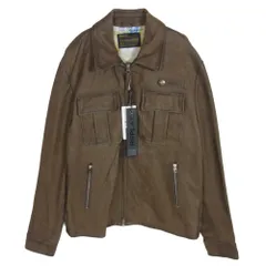 REPLAY リプレイ M8159 000 83710 ヴィンテージ ヌバック レザー ジャケット ダークブラウン系 XL【極上美品】【中古】のサムネイル