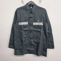 (新品未使用)JFE関連企業の作業服 作業服４枚&ズボン２枚セット　サイズLL 新品未使用)JFE関連企業の作業服 作業服4枚&ズボン2枚セット サイズ