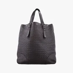ボッテガヴェネタBottega Venetaイントレチャート ショッパー アキャトル ブラウン ラムスキン B02491977Y