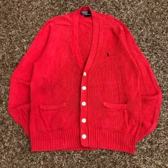 100 ポロ ラルフローレン 90s コットン カーディガン