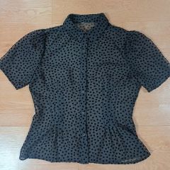 DISAYA 刺繍シースルーブラウス - メルカリ