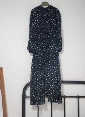 超美品】リリーブラウン ドット マキシワンピース ボウタイ ペチコート 