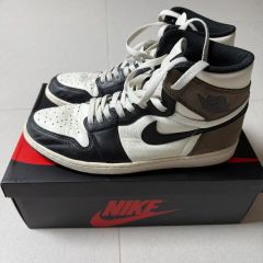 Nike Air jordan1 ダークモカ ピンクシューレース プロテクター付