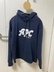 A.P.C. ネイビー フーデッドTシャツ USのサムネイル