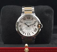 電池交換済【Cartier】カルティエ バロンブルートラベルクロック