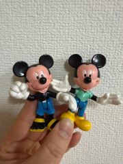 1999年当時物】ミッキーマウス デニム調 ぬいぐるみ セガ 非売品