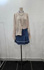 ♡ DimMoire おすましレース襟トップス Black&White - メルカリ