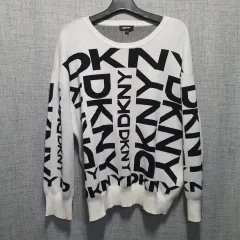 DKNY メンズ ロゴ レーヨン ラウンド ニット XLのサムネイル