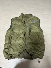 ザノースフェイス ダウン ベスト カーキ M