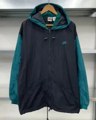 (XL)90'S NIKE フード ウィンドブレーカー-M937