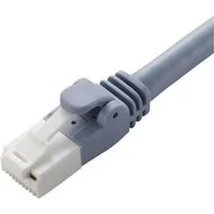 （まとめ） エレコム ツメ折れ防止LANケーブル（Cat6A対応） ブルー 0.5m LD-GPAT／BU05 1本 〔×5セット〕