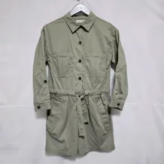 新品) ザラキッズ カーキ 季節の変わり目 ショート オールインワン キッズ 13-14歳 0922