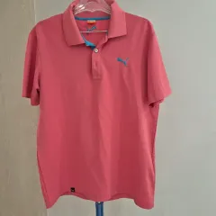 プーマ ピンク色 半袖 ポロTシャツ L