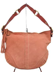 COACH コーチ　シグネチャー　ワンショルダーバッグ　スエード　ピンク