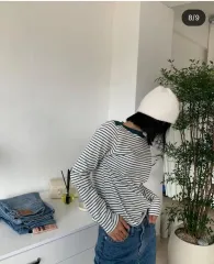 ストライプ 長袖 Tシャツ