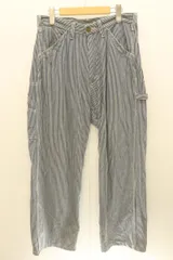 【中古】 LEE メンズペインターパンツ M DUNGAREES PAINTER PANTS LM7288 LEE M インディゴブルー 藍 ストライプ
