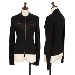 ジャンポールゴルチエ ファムJean Paul GAULTIER FEMME バストコードデザインジップアップリブニット 黒40のサムネイル