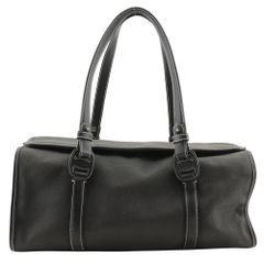 極美品 Aeta アエタ シリンダーボストン DA127 ブラック ディアレザー