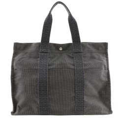 HERMES エルメス エールライン GM トートバッグ グレー キャンバス