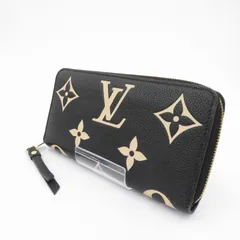 【瀬戸大橋店】 中古 LOUIS VUITTON | ルイ・ヴィトン 長財布 ジッピーウォレット バイカラー モノグラム アンプラント M80481 ブラック 【125】