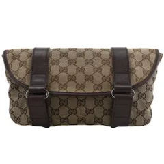 【GUCCI】グッチ ウエストバッグ 145851 GGキャンバス ベージュ メンズ ボディバッグのサムネイル