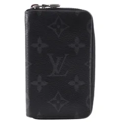 【LOUIS VUITTON】ルイ・ヴィトン ジッピー・コインパース ヴェルティカル モノグラム エクリプス M81662 PVC 黒 メンズ コインケース