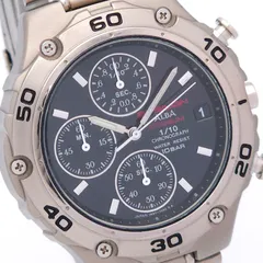 ★良品 SEIKO セイコー アルバ EPSILON クロノグラフ V657-7020 QZ 動作品 チタニウムのサムネイル